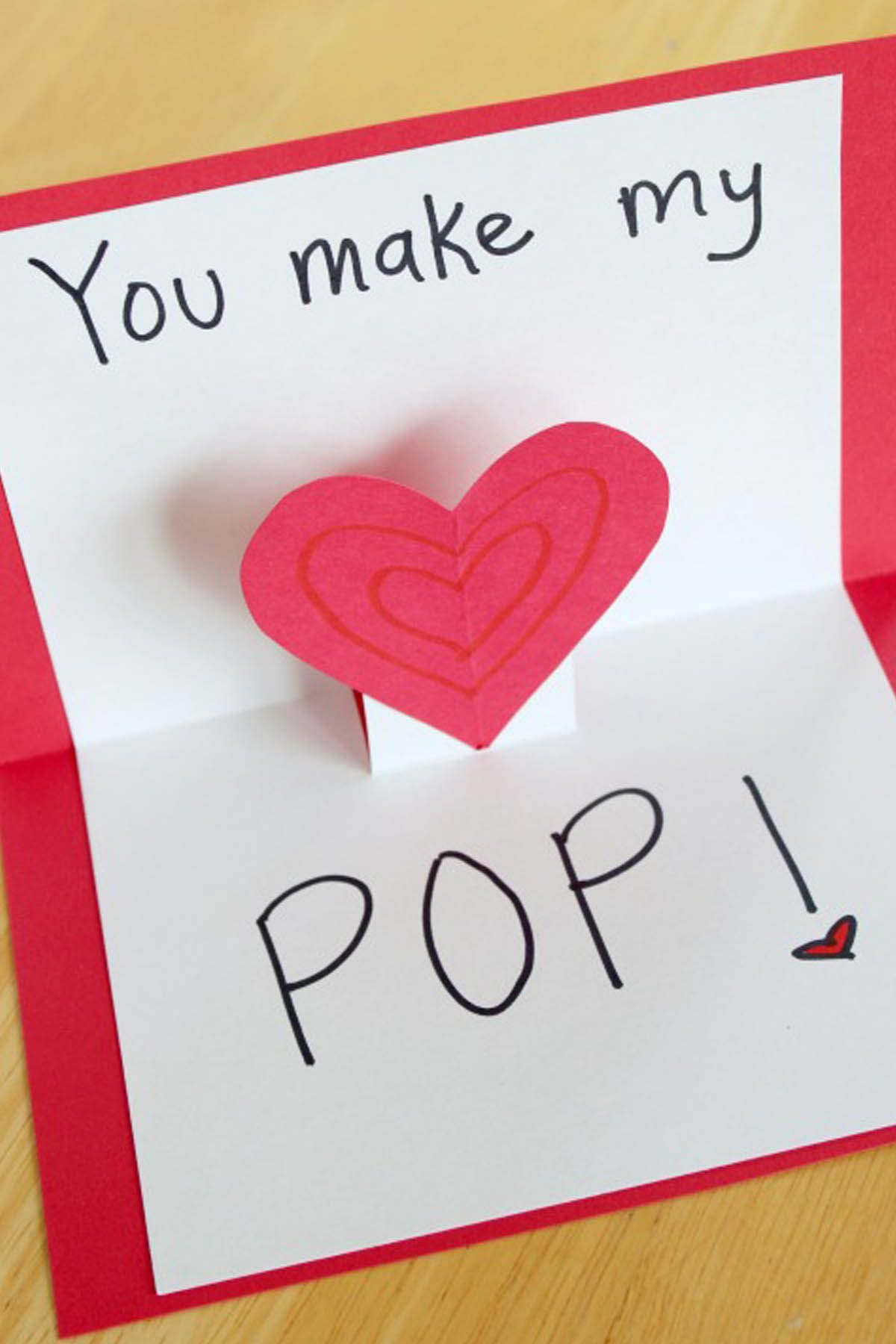 22 Cute DIY Valentine S Day Cards Homemade Card Ideas For Valentine S Day   Pop Out Heart Valentines Day Card 